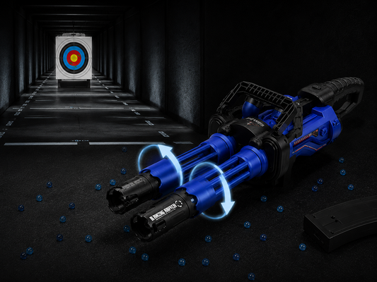 Dual Barrel Gatling Gel Blaster